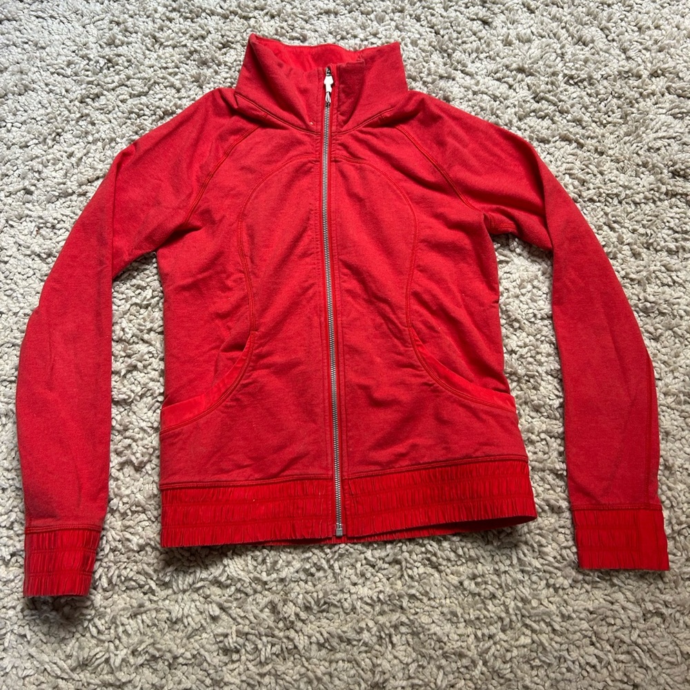 lululemon athletica Red Zip-Up jacket